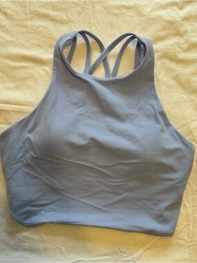 Athleta High-Neck Strappy Sports Bra